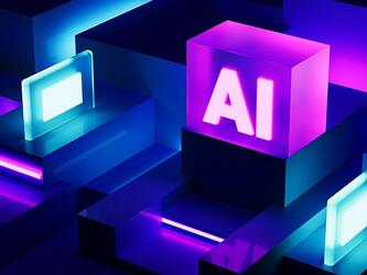 'AI' letters on purple block graphics'AI' letters on purple block graphics